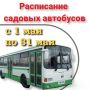 Расписание садовых автобусов на май