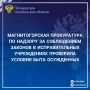 Магнитогорская прокуратура по надзору за соблюдением законов в исправительных учреждениях проверила соблюдение федерального законодательства в исправительных учреждениях