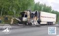Под Челябинском сгорела фура