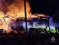 В ночном пожаре пострадали два ребенка