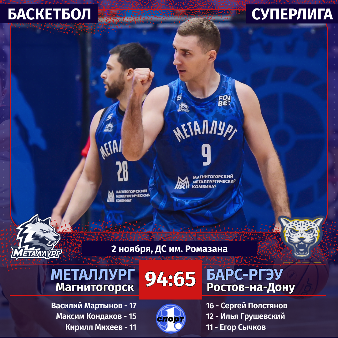 Баскетбольный клуб «Металлург» разгромил аутсайдера Суперлиги Баскетбольный клуб «Металлург» разгромил аутсайдера Суперлиги