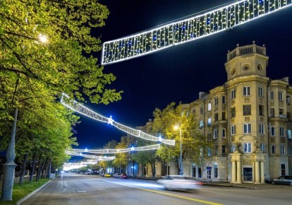 Световые инсталляции вместо ледяных скульптур