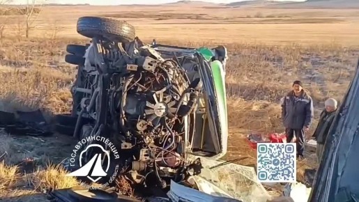 Две «Газели» опрокинулись в кювет на трассе в Верхнеуральском районе