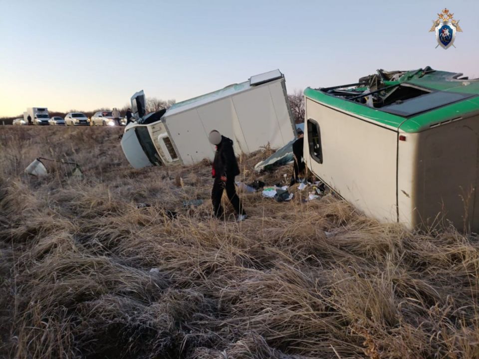 СК завел дело по перевороту маршрутного автобуса под Магнитогорском