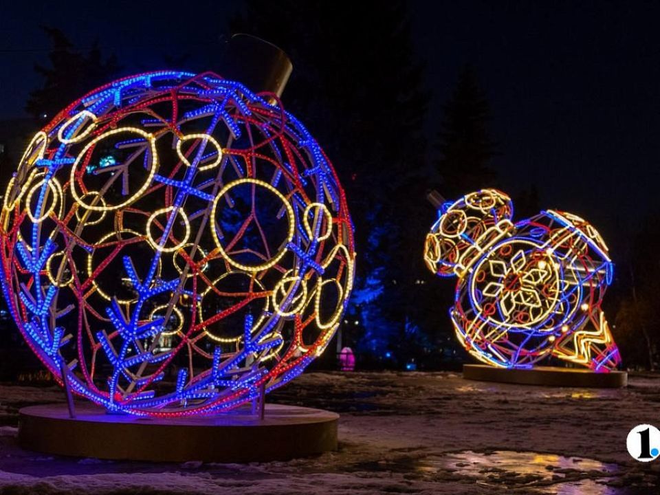 Новые светодиодные фигуры украсят Магнитогорск в преддверии Нового года