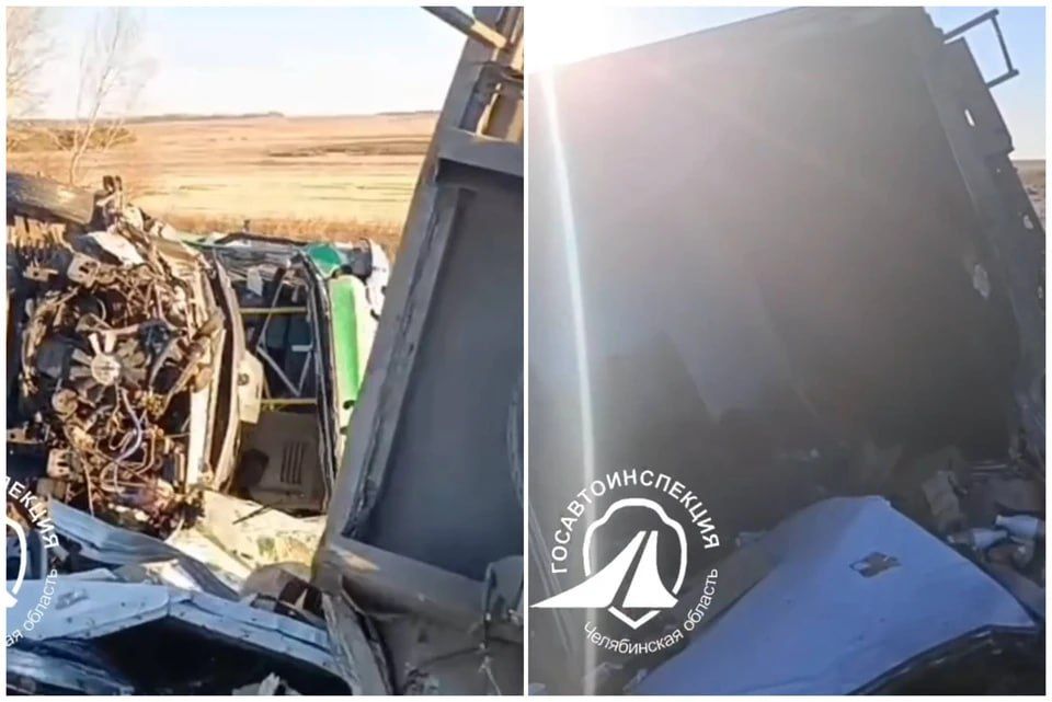 Маршрутная «ГАЗель» протаранила стоявший микроавтобус на трассе под Магнитогорском