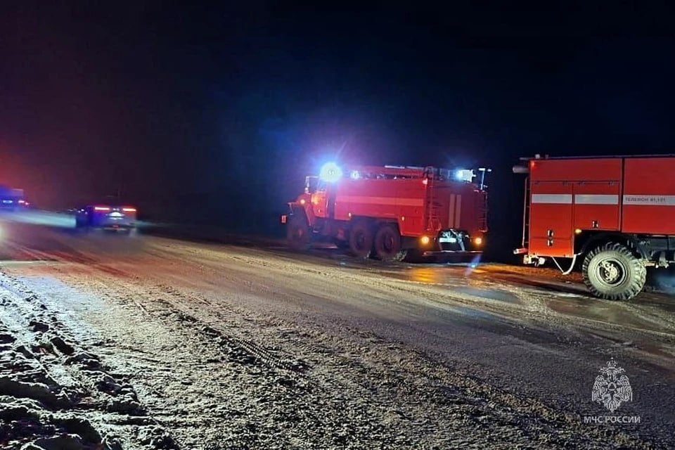 В Челябинской области в серьезную аварию попали два грузовика