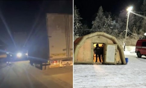 На Южном Урале полиция помогла водителю неисправного грузовика в морозную ночь