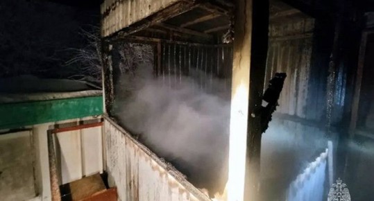 Ночной пожар в Челябинской области унес жизнь сторожа