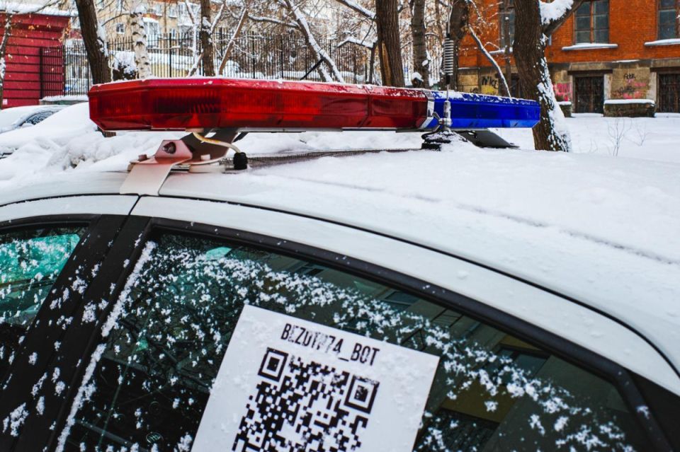 На трассе в Челябинской области полицейские спасли из кювета автовладельца