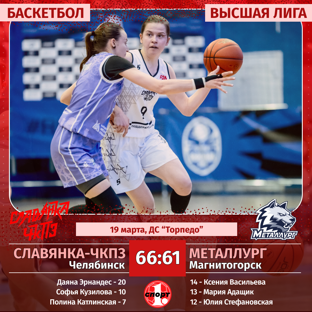 «Славянка-ЧКПЗ» дважды победила «Металлург» в баскетбольной Высшей лиге «Славянка-ЧКПЗ» дважды победила «Металлург» в баскетбольной Высшей лиге