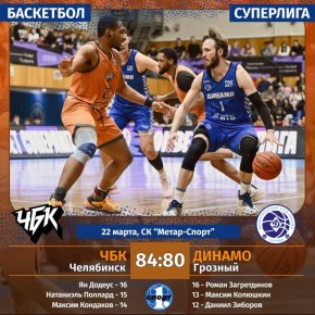Челябинск выиграл битву у Грозного за лидерство в баскетбольной Суперлиге